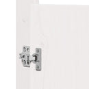 vidaXL Konyhai ajtó MEPPEL 2 pcs Fehér 50 x 9 x 82 cm Tömör fenyőfa