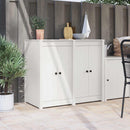 vidaXL Konyhai ajtó MEPPEL 2 pcs Fehér 50 x 9 x 82 cm Tömör fenyőfa