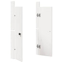 vidaXL Konyhai ajtó MEPPEL 2 pcs Fehér 50 x 9 x 82 cm Tömör fenyőfa