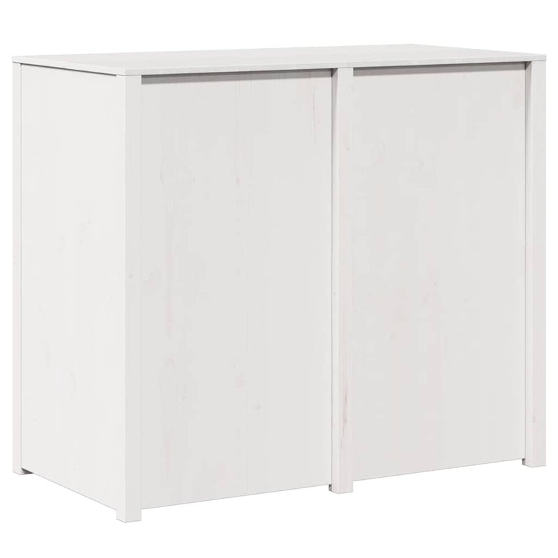 vidaXL Konyhaszekrény Meleg fehér 106 x 55 x 92 cm Tömör fenyőfa
