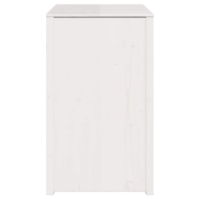vidaXL Konyhaszekrény Meleg fehér 106 x 55 x 92 cm Tömör fenyőfa