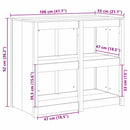 vidaXL Konyhaszekrény polcokkal Barna 106 x 55 x 92 cm tömör duglászfa