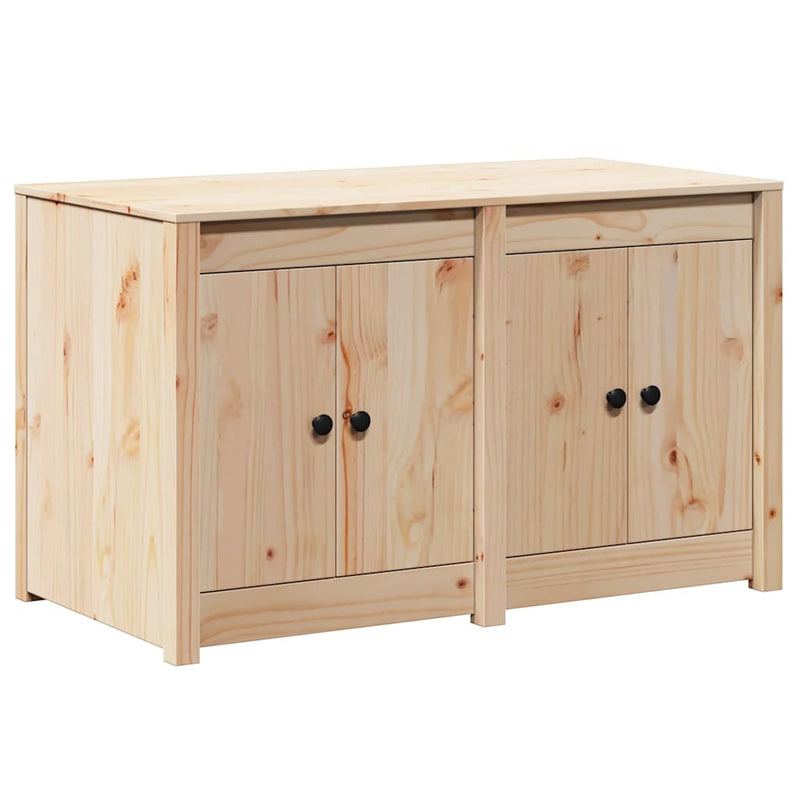 vidaXL Konyhaszekrény polcokkal Barna 106 x 55 x 64 cm Tömör fenyőfa