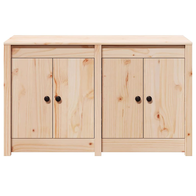 vidaXL Konyhaszekrény polcokkal Barna 106 x 55 x 64 cm Tömör fenyőfa