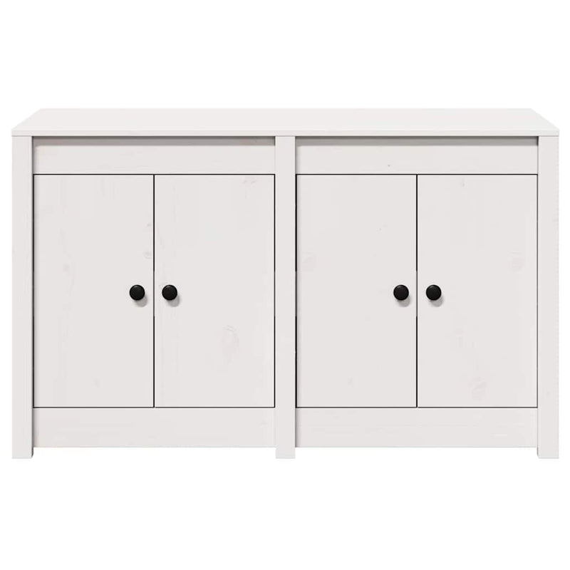vidaXL Konyhaszekrény polcokkal Fehér 106 x 55 x 64 cm Tömör fenyőfa