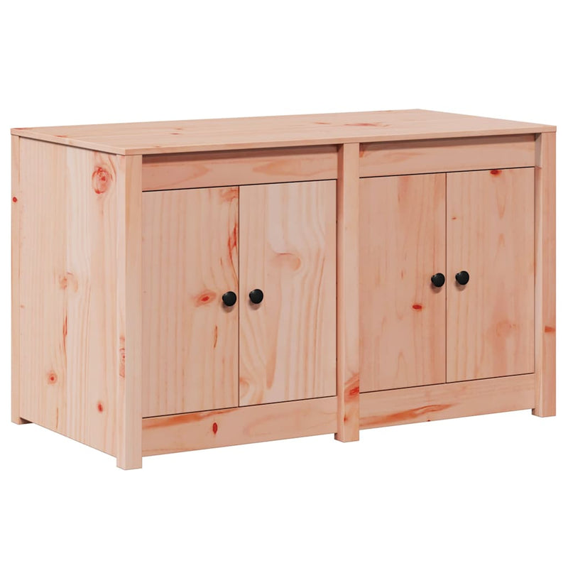 vidaXL Konyhaszekrény polcokkal Barna 106 x 55 x 64 cm Tömör fenyőfa
