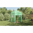 vidaXL Üvegház pop-up kerettel tetővel Zöld 200 x 200 x 300 cm Vas
