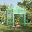 vidaXL Üvegház pop-up kerettel tetővel Zöld 200 x 200 x 300 cm Vas