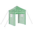 vidaXL Üvegház pop-up kerettel tetővel Zöld 200 x 200 x 300 cm Vas