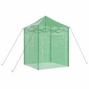 vidaXL Üvegház pop-up kerettel tetővel Zöld 200 x 200 x 300 cm Vas