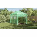 vidaXL Üvegház pop-up kerettel tetővel Zöld 280 x 410 x 315 cm Vas
