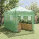 vidaXL Üvegház pop-up kerettel tetővel Zöld 280 x 410 x 315 cm Vas