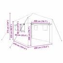 vidaXL Üvegház pop-up kerettel tetővel Zöld 280 x 410 x 315 cm Vas