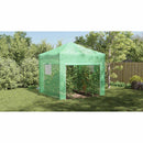 vidaXL Üvegház pop-up kerettel tetővel Zöld 290 x 290 x 315 cm Vas