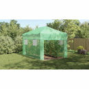 vidaXL Üvegház pop-up kerettel tetővel Zöld 290 x 430 x 315 cm Vas