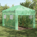 vidaXL Üvegház pop-up kerettel tetővel Zöld 290 x 430 x 315 cm Vas