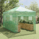 vidaXL Üvegház pop-up kerettel tetővel Zöld 290 x 430 x 315 cm Vas