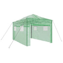 vidaXL Üvegház pop-up kerettel tetővel Zöld 290 x 430 x 315 cm Vas