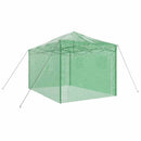 vidaXL Üvegház pop-up kerettel tetővel Zöld 290 x 430 x 315 cm Vas