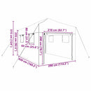 vidaXL Üvegház pop-up kerettel tetővel Zöld 290 x 430 x 315 cm Vas
