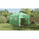 vidaXL Üvegház pop-up kerettel tetővel Zöld 290 x 580 x 315 cm Vas