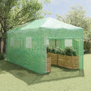 vidaXL Üvegház pop-up kerettel tetővel Zöld 290 x 580 x 315 cm Vas
