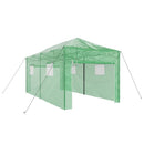 vidaXL Üvegház pop-up kerettel tetővel Zöld 290 x 580 x 315 cm Vas