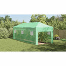 vidaXL Üvegház pop-up kerettel tetővel Zöld 290 x 870 x 315 cm Vas