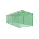 vidaXL Üvegház pop-up kerettel tetővel Zöld 290 x 870 x 315 cm Vas