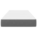 vidaXL Ágy Matrac matracmal Világosszürke 80 x 200 cm szövet