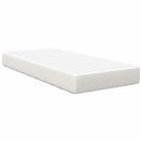 vidaXL Ágy Matrac matracmal Krém 80 x 200 cm szövet