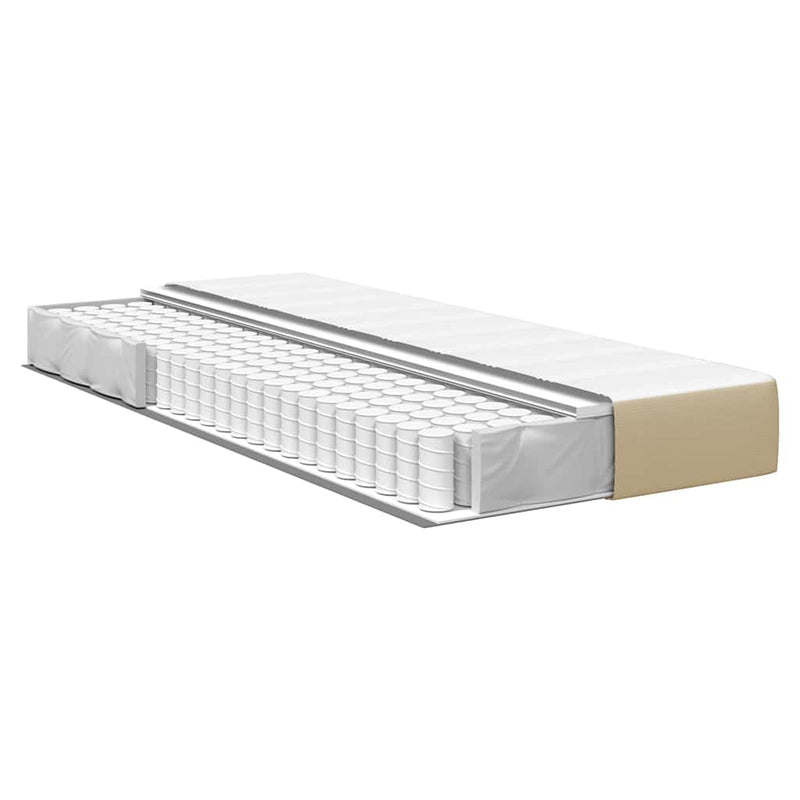 vidaXL Ágy Matrac matracmal Zöld 80 x 200 cm szövet