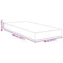 vidaXL Ágy Matrac matracmal Zsálya 80 x 200 cm szövet