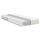 vidaXL Ágy Matrac matracmal Krém 90 x 190 cm szövet