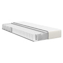 vidaXL Ágy Matrac matracmal Krém 90 x 200 cm szövet