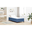 vidaXL Ágy Matrac matracmal Kék 90 x 200 cm szövet