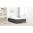 vidaXL Ágy Matrac matracmal Szürke 120 x 190 cm szövet