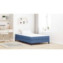 vidaXL Ágy Matrac matracmal Kék 120 x 190 cm szövet