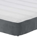 vidaXL Ágy Matrac matracmal Szürke 120 x 200 cm szövet