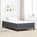 vidaXL Ágy Matrac matracmal Szürke 120 x 200 cm szövet