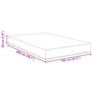 vidaXL Ágy Matrac matracmal Szürke 120 x 200 cm szövet