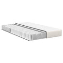 vidaXL Ágy Matrac matracmal Krém 120 x 200 cm szövet