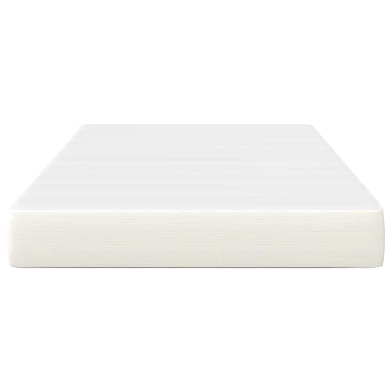 vidaXL Ágy Matrac matracmal Krém 120 x 200 cm szövet