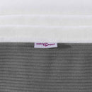 vidaXL Ágy Matrac matracmal Világosszürke 140 x 190 cm szövet