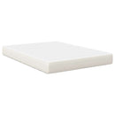 vidaXL Ágy Matrac matracmal Krém 140 x 190 cm szövet