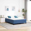 vidaXL Ágy Matrac matracmal Kék 160 x 200 cm szövet
