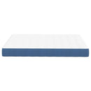 vidaXL Ágy Matrac matracmal Kék 160 x 200 cm szövet