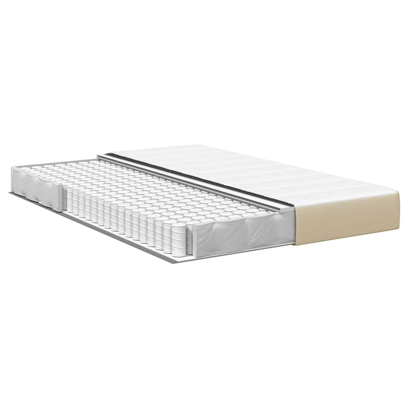 vidaXL Ágy Matrac matracmal Zöld 160 x 200 cm szövet