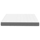 vidaXL Ágy Matrac matracmal Világosszürke 180 x 200 cm szövet