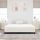 vidaXL Ágy Matrac matracmal Krém 180 x 200 cm szövet